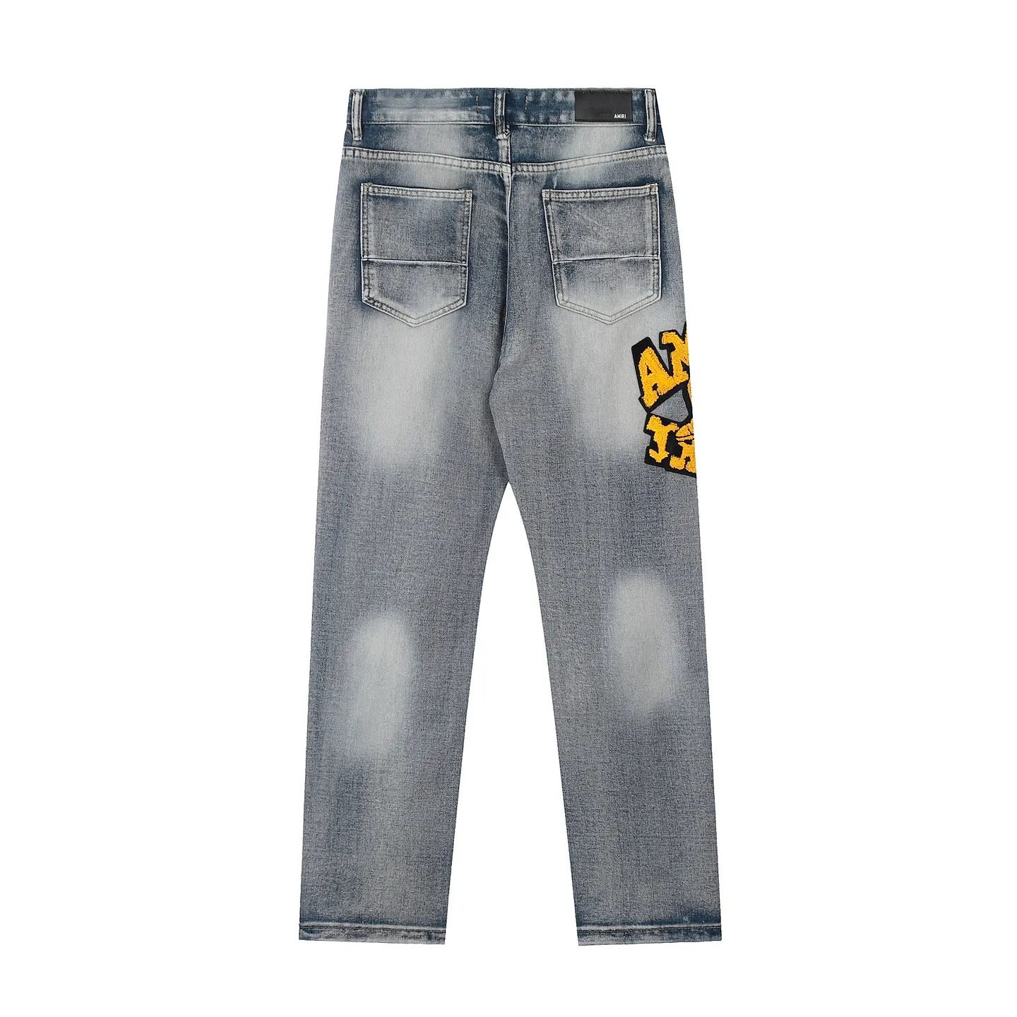 #M14 P168💰 Heavyweight AMIRI 24ss embroidery wings high street jeans slim fit stretch washed knife cut hole trousers FOG high street men's trend AMIRI amiri is transliterated as Emil, which is the name of the founder. Mike Amiri, the founder of amiri, grew up in Los Angeles, USA, and was influenced by local street culture and Punk Rock since he was a child. Due to his influence, he founded the amiri brand named after himself. A variety of trendy clothing meets the needs of different fashion players. Amiri clothing has novel and unique styles and is a well-known street brand in the United States. The styles and styles of many clothes are loved by many street photographers. The various clothing styles meet the dressing needs of different people, show their unique temperament, and show the trend of dressing. amiri's jeans are relatively famous. Not only do they have many styles, but the quality of the jeans is also very good. Many celebrities have also worn amiri brand jeans. Color: Picture color Size: 30-32-34-36