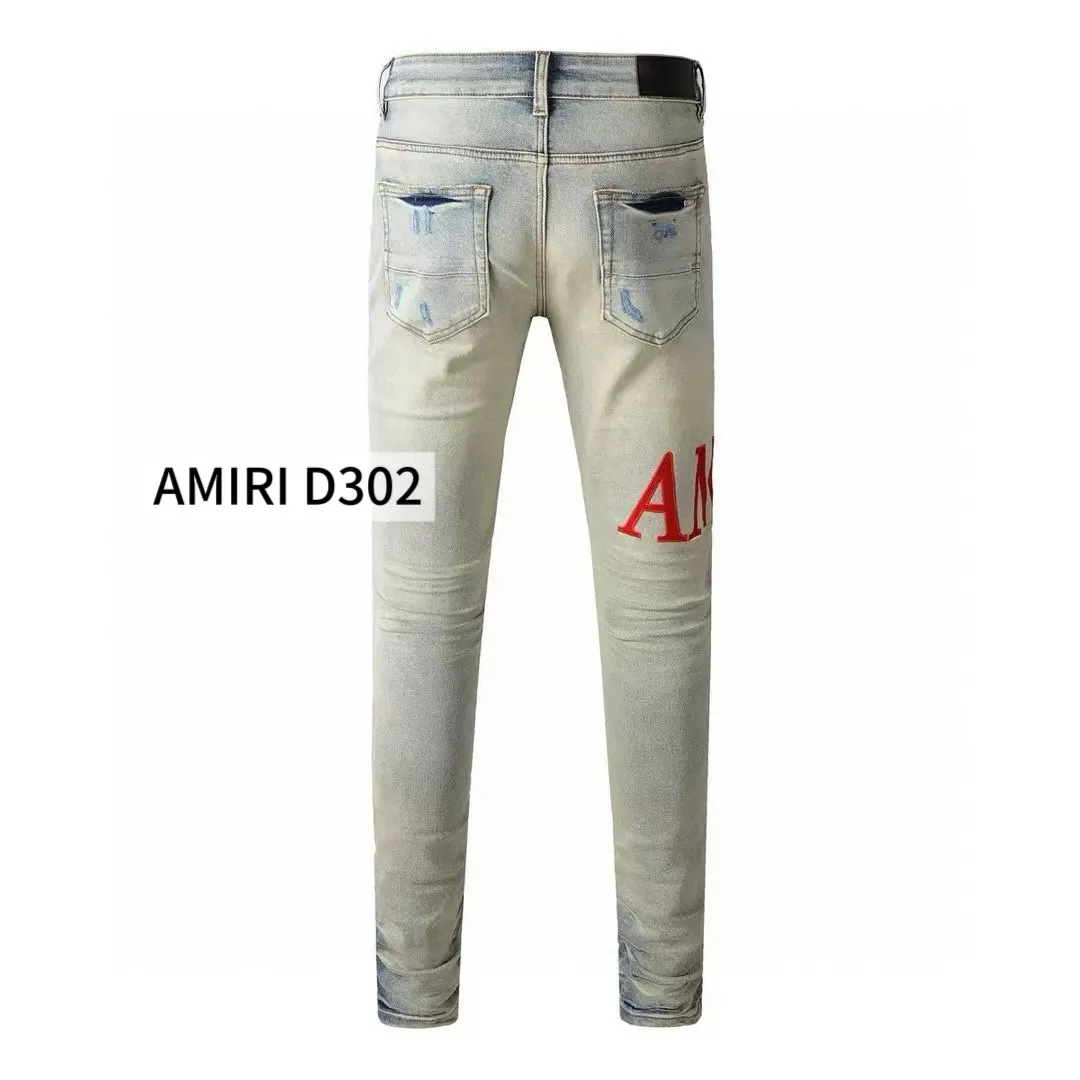 P290 Style number: D302 Non-market currency export order Amiri patchwork contrast patch ripped high street slim jeans • amiri is transliterated as Emil, which is the name of the founder. Mike Amiri, the founder of amiri, grew up in Los Angeles, USA. He was influenced by local street culture and Punk Rock since childhood, so he founded the amiri brand named after himself. A variety of trendy clothing meets the needs of different trendy players. Amiri clothing has novel and unique styles and is a well-known street brand in the United States. The styles and styles of many clothes are loved by many street photographers. The various clothing styles meet the dressing needs of different people, show their unique temperament, and show the trend of dressing. amiri's jeans are relatively famous. Not only do they have many styles, but the quality of the jeans is also very good. Many celebrities have also worn amiri brand jeans.  The jeans of the amiri brand break through the production process and cutting of the original jeans. The fabrics are relatively soft and comfortable, and are not as hard as some jeans, which can irritate the skin and cause the skin to bleed when worn. Los Angeles trendy brand Amiri's jeans are made with great detail from tailoring to texture, adding wrinkles, bullet holes, damage and other details to add to the trendiness of the jeans. You can choose the style that suits you according to your own needs. Only when you wear a suitable style can you have a certain sense of fashion.  In recent years, high street has become an increasingly common word in men's clothing, and high street style has become an important direction for everyone's matching. High street-related items basically cannot avoid oversize or drop-shoulder tops, and the lower body is matched with trackpants or tight-fitting denim. In my opinion, the most representative one may be denim. What I bring to you today is the MX1 patched denim worn by many Internet celebrities. It is operated by a large washing factory in Guangzhou. The front and back have frayed trouser legs and holes. It is full of high-end sense. The partially destroyed knee design is combined with the leather patchwork design. It has been used as the facade design. Leather waist nameplate. Customized crotch placket hardware. Engraved molding. The focus of this model is not on washing, but on the shape of the damage and the pattern. The secret lies in the craftsmanship of the master. Later, the cost of fraying, horse cutting, knife cutting, etc. These hand-made products are far beyond comparison with assembly line products.  Color: Picture color Size: 30-31-32-33-34-36
