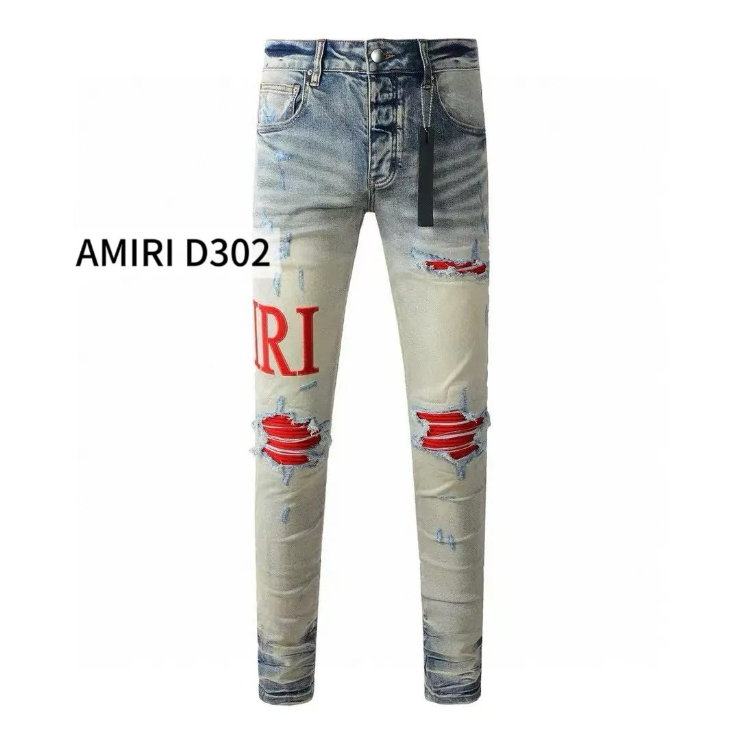 P290 Style number: D302 Non-market currency export order Amiri patchwork contrast patch ripped high street slim jeans • amiri is transliterated as Emil, which is the name of the founder. Mike Amiri, the founder of amiri, grew up in Los Angeles, USA. He was influenced by local street culture and Punk Rock since childhood, so he founded the amiri brand named after himself. A variety of trendy clothing meets the needs of different trendy players. Amiri clothing has novel and unique styles and is a well-known street brand in the United States. The styles and styles of many clothes are loved by many street photographers. The various clothing styles meet the dressing needs of different people, show their unique temperament, and show the trend of dressing. amiri's jeans are relatively famous. Not only do they have many styles, but the quality of the jeans is also very good. Many celebrities have also worn amiri brand jeans.  The jeans of the amiri brand break through the production process and cutting of the original jeans. The fabrics are relatively soft and comfortable, and are not as hard as some jeans, which can irritate the skin and cause the skin to bleed when worn. Los Angeles trendy brand Amiri's jeans are made with great detail from tailoring to texture, adding wrinkles, bullet holes, damage and other details to add to the trendiness of the jeans. You can choose the style that suits you according to your own needs. Only when you wear a suitable style can you have a certain sense of fashion.  In recent years, high street has become an increasingly common word in men's clothing, and high street style has become an important direction for everyone's matching. High street-related items basically cannot avoid oversize or drop-shoulder tops, and the lower body is matched with trackpants or tight-fitting denim. In my opinion, the most representative one may be denim. What I bring to you today is the MX1 patched denim worn by many Internet celebrities. It is operated by a large washing factory in Guangzhou. The front and back have frayed trouser legs and holes. It is full of high-end sense. The partially destroyed knee design is combined with the leather patchwork design. It has been used as the facade design. Leather waist nameplate. Customized crotch placket hardware. Engraved molding. The focus of this model is not on washing, but on the shape of the damage and the pattern. The secret lies in the craftsmanship of the master. Later, the cost of fraying, horse cutting, knife cutting, etc. These hand-made products are far beyond comparison with assembly line products.  Color: Picture color Size: 30-31-32-33-34-36