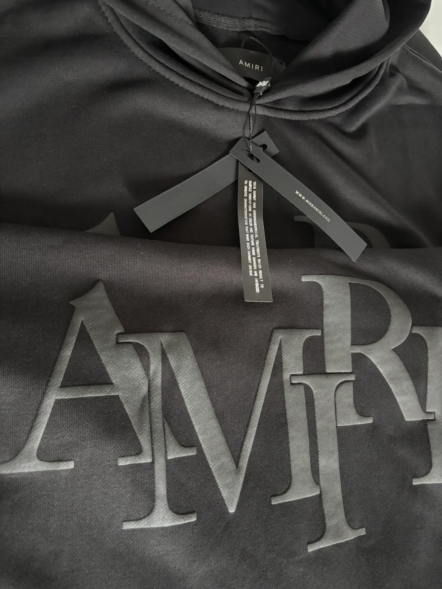 899 P220 autumn and winter new foam AMIRI real shot sweatshirt black hanging shot S. M. L. XL