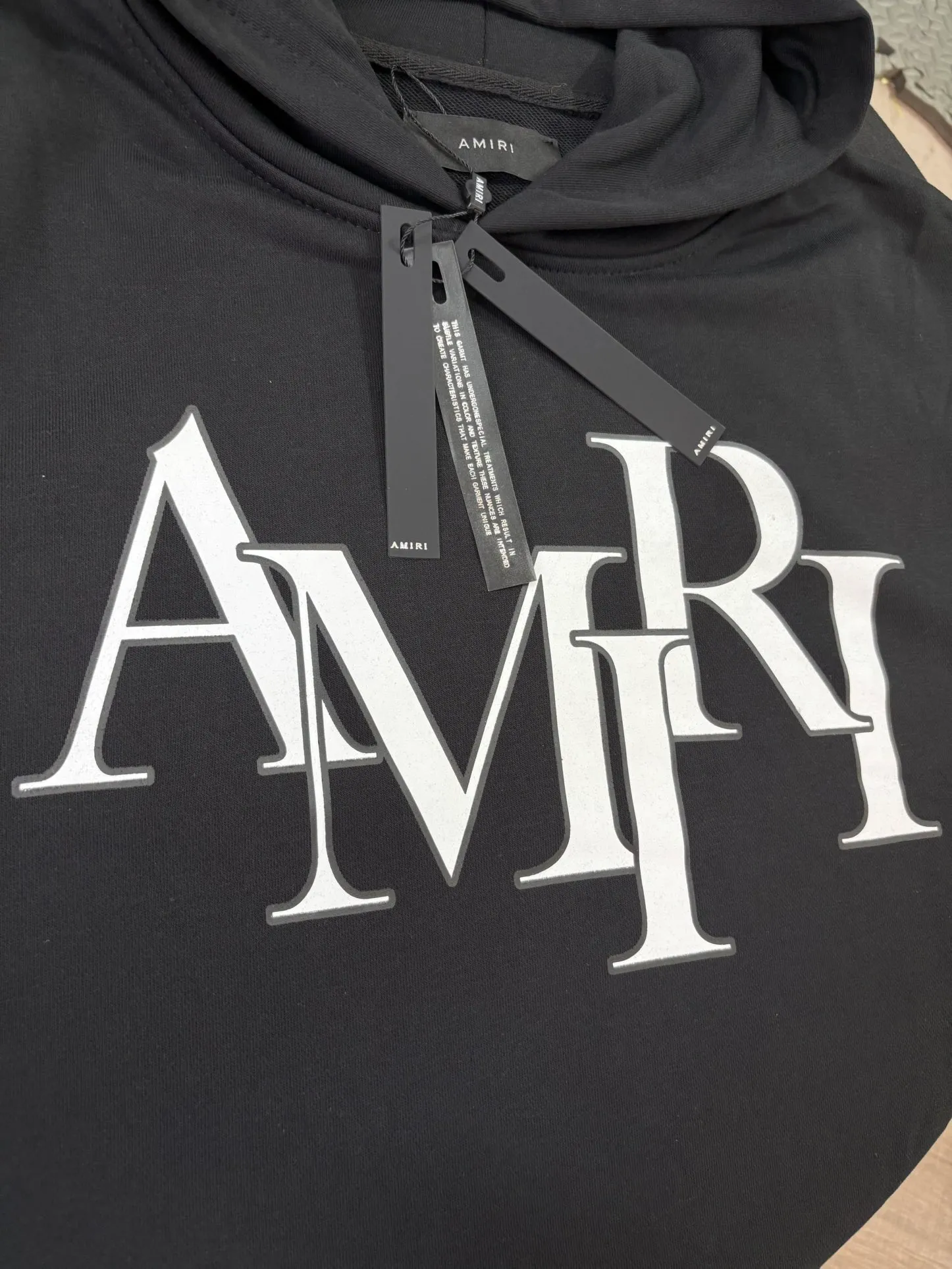 900 P220 autumn and winter new product AMIRI real shot sweatshirt black hanging shot S. M. L. XL