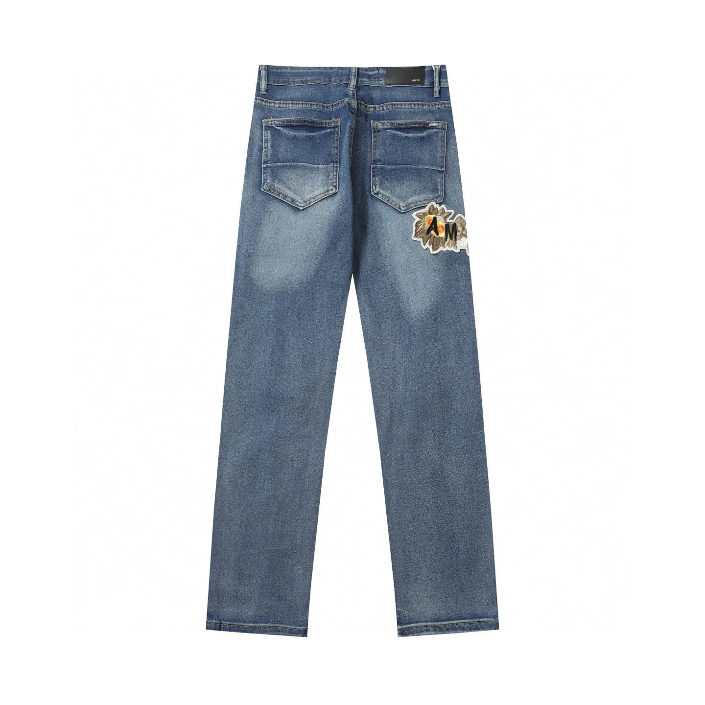 P270 AMIRI patch embroidery jeans trousers AMIRI high street basic ripped jeans trousers Color: Picture color Code number: 28-36