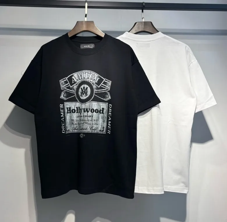 726 model P126 AMIRI real shot black white hanging shot S. M. L. XL