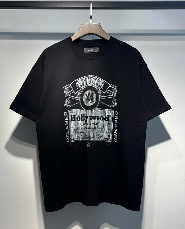 726 model P126 AMIRI real shot black white hanging shot S. M. L. XL