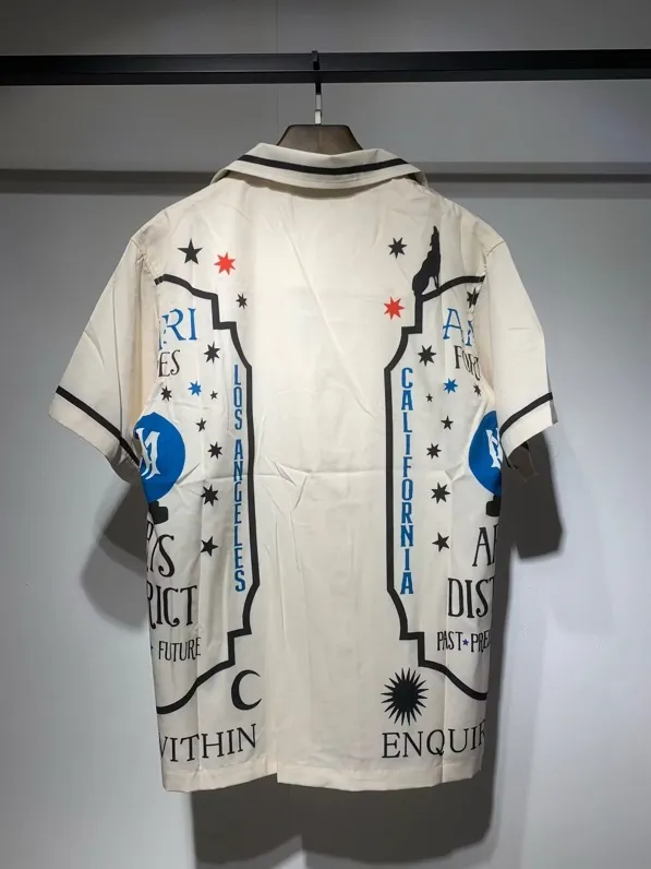 1014 new product P146 AMIRI nylon beach short-sleeved shirt S. M. L. XL