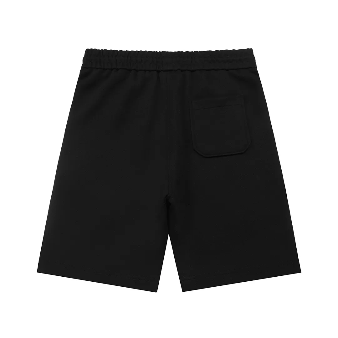 🅿️200 AMI 2025 new model, light luxury, embroidered love letters logo, essential for daily commuting for men and women, casual shorts ·Customized terry fabric ·Elastic + drawstring adjustable waistband ·Imported machine high-density embroidery technology ·Waist label, tag, three wash marks complete Color: Black Size: M L XL XXL XXXL