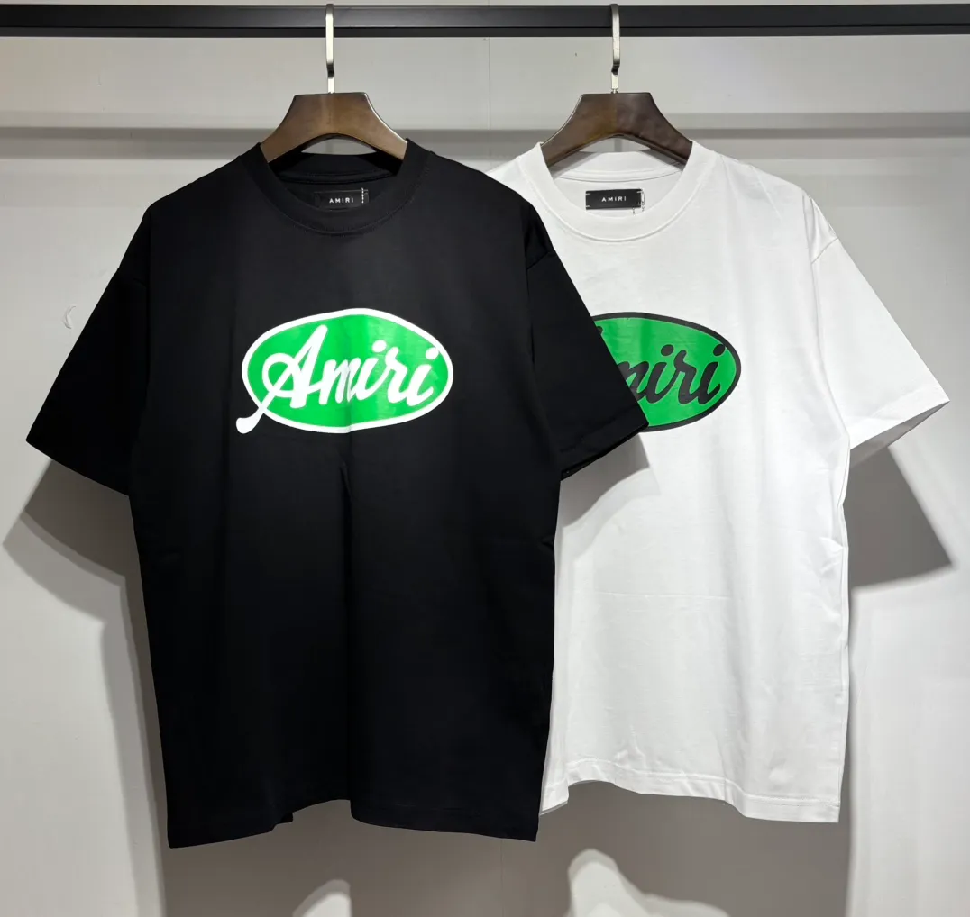 729 model P114 AMIRI real shot black white hanging shot S. M. L. XL