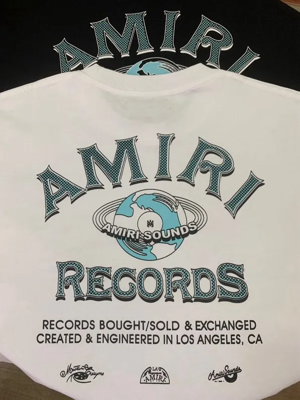 699 P120 AMIRI real shot black white hanging S. M. L. XL