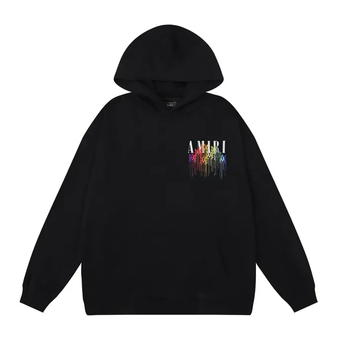 Style number: 870 P230 Fabric: 360g pure cotton terry sweatshirt AMIRI 2025 autumn and winter new logo hooded terry sweatshirt high street unisex loose classic letter jacket Color: Black White Size: S M L XL
