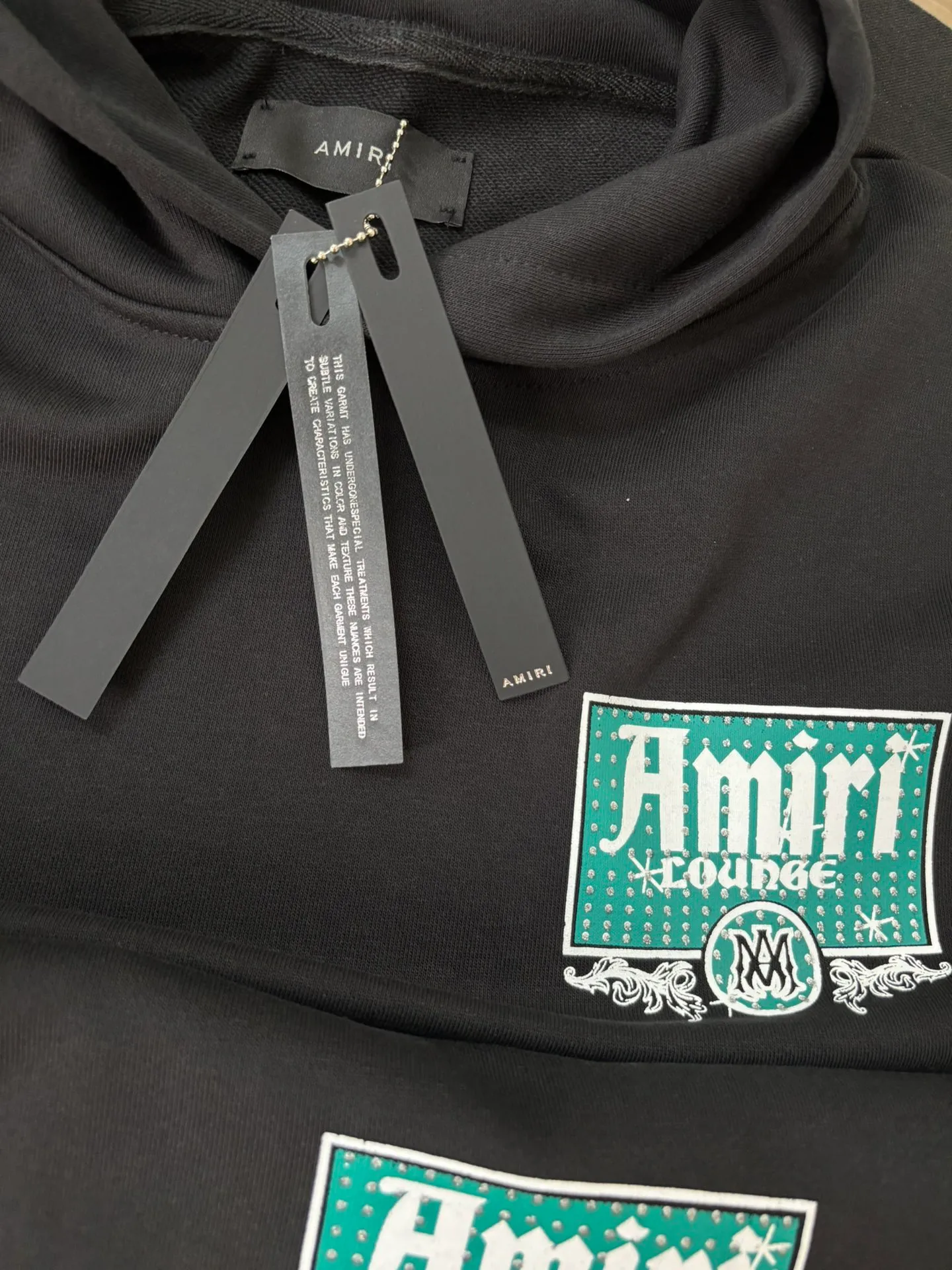 892 P230 autumn and winter new product AMIRI real shot sweatshirt black hanging shot S. M. L. XL