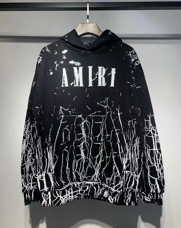 888 P230 AMIRI real shot sweatshirt white black hanging shot S. M. L. XL