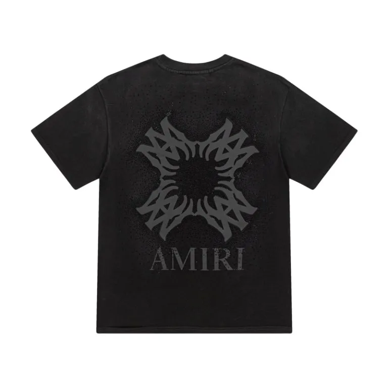 8011#P176, AMIRI washed and ironed diamond style, color: black, white, royal blue, size: S M L XL