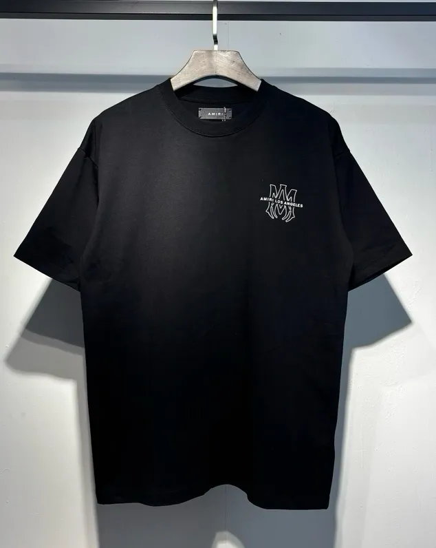 724 model P126 AMIRI real shot black white hanging cashew nut flower letters S. M. L. XL