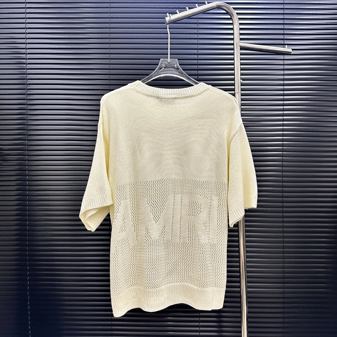 P240 Style: AMIRI Hollow Number 22 Commemorative Knitted Short Sleeves Size: S-XXL Fabric: Wool blend Accessories: Full set of customized original accessories No gender distinction, same style for men and women