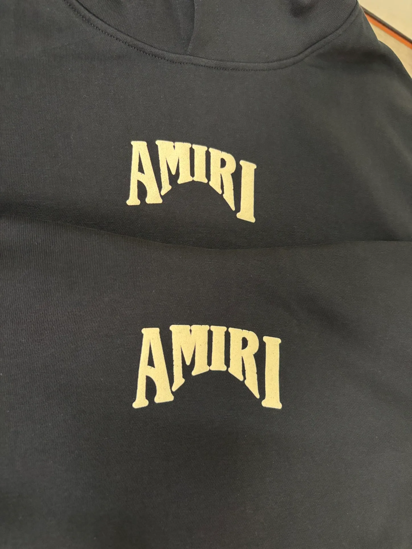 897 P230 autumn and winter new product AMIRI real shot sweatshirt black hanging shot S. M. L. XL