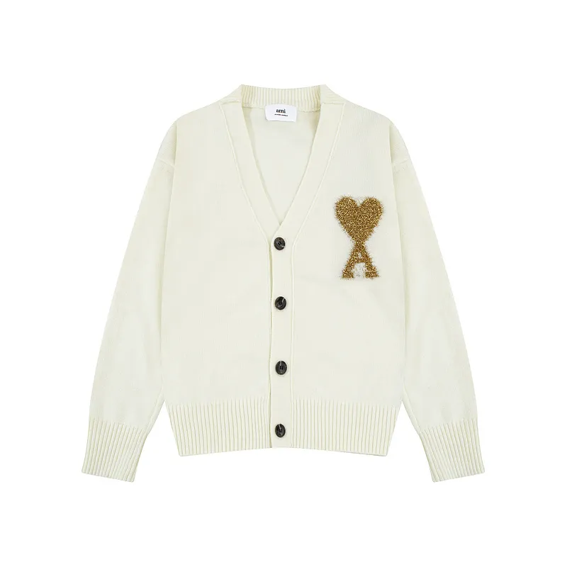 Ami Paris 2024 autumn and winter new cardigan sweater SMLXL
