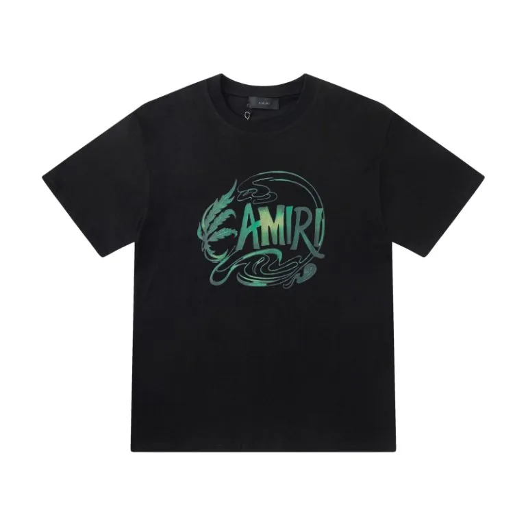 P150 8060#AMIRI colorful LOGO, color: black, size: S M L XL