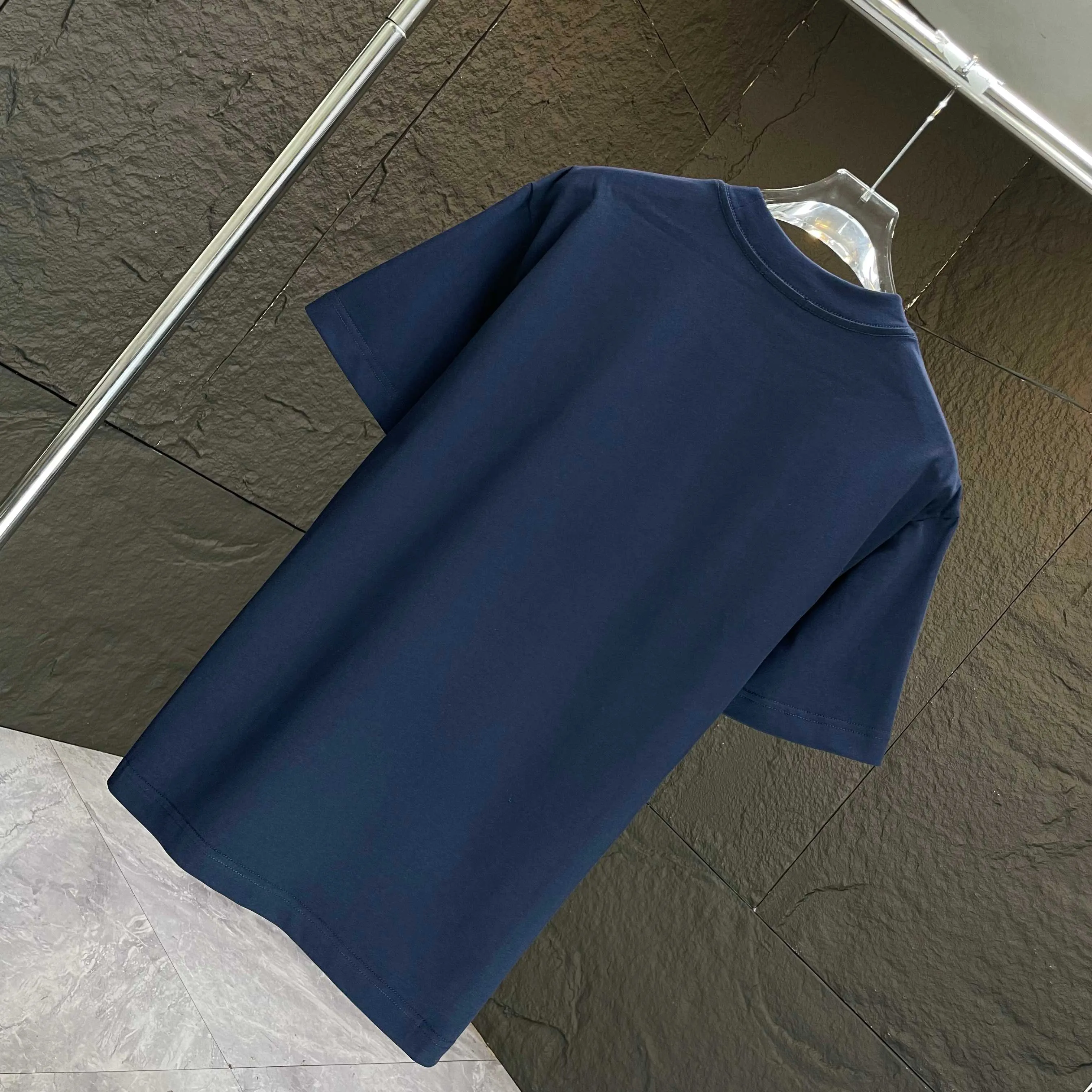 P140 AMIRI* 2025 autumn and winter new short-sleeved T-shirt, customized pure cotton letter logo, three-dimensional foaming, color: black, white, smart color, dark blue, code number: S M L XL XXL