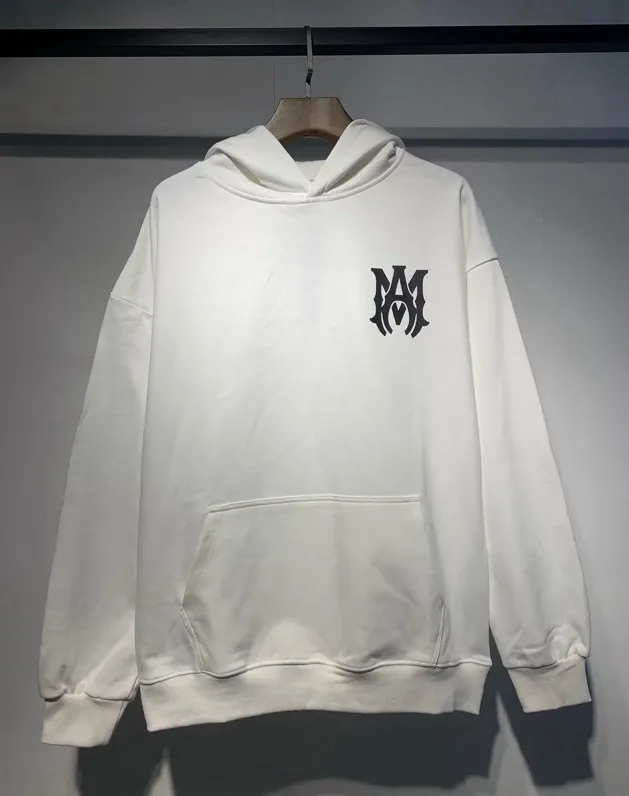 856 P220 AMIRI real shot sweatshirt black and white hanging shot S. M. L. XL