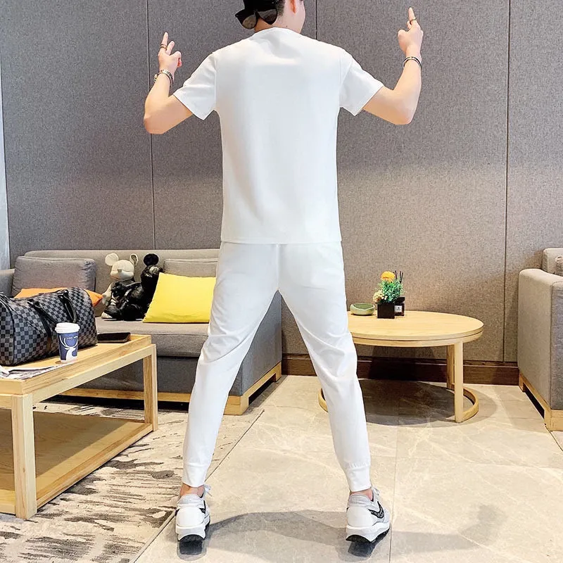 P330 [AMIRI] (Fat Man Gospel) The same style as the 2025 official website. World-renowned luxury brand. Summer men's (double mercerized) high-quality 🐂 suit. It is made of imported original fabrics. It is a trendy style of the season and a versatile hit. Simple and elegant, precise workmanship allows you to be at the top of fashion. Size: M-5XL (can be worn up to 220 pounds)