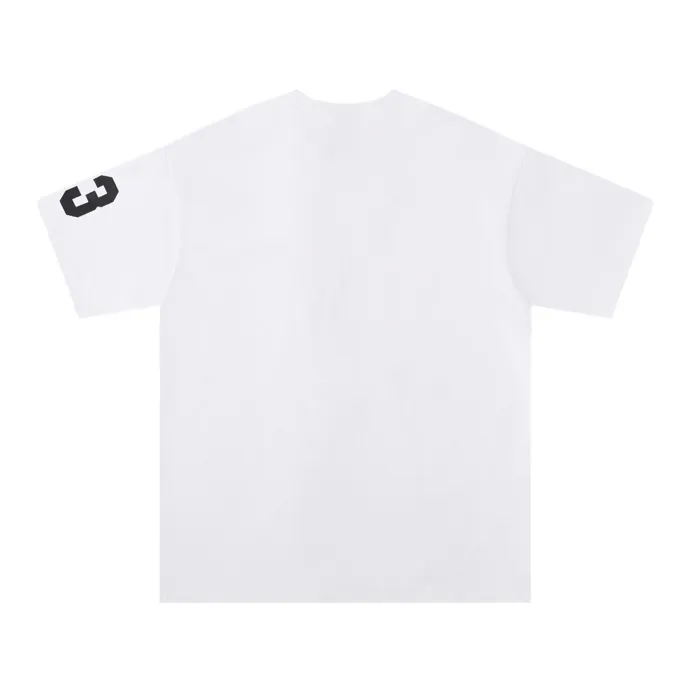 Style number: 678 P120 Fabric: 260g double yarn AMIRI 2025 spring and summer new logo round neck T-shirt high street same style for men and women loose classic letter short sleeves Color: white black blue code number: S M L XL