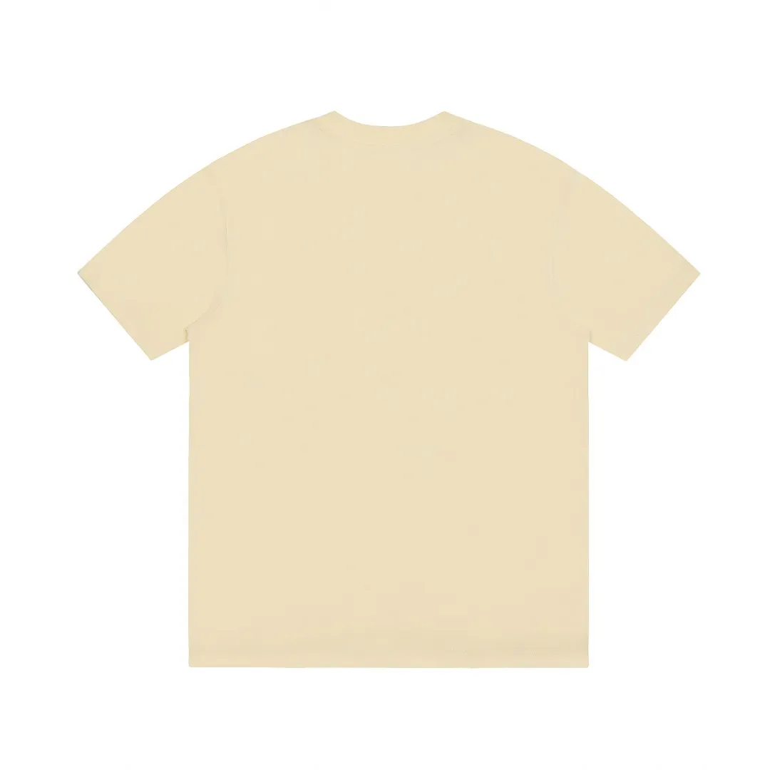 Ami Amy 2024ss Spring New Style Classic Metal Chapter Short Sleeves ✅Correct version of customized metal. There is no small embroidery mark on the reverse side. The maximum size can be worn up to 230 pounds. No pressure to export to Europe and the United States. Size S-XL Color: Black, White, Apricot, Navy Blue, Burgundy, Pink, Sky Blue, Mint Green