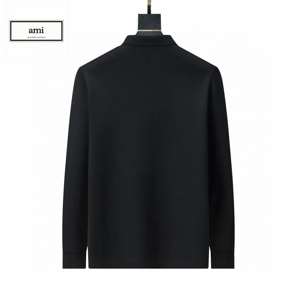 P210 AMI🔥The latest custom-made lapel long-sleeved T-shirt Polo has three-dimensional tailoring to meet the simple needs of commuters. The finished product has a good upper body effect, looks slim and is not picky about the figure. Customized imported fabrics, super cost-effective, factory straight hair, absolutely first-class and good quality. From selected fabrics to high-end exquisite workmanship... everything is impeccable. Only good craftsmanship and good fabrics can make you wear a good taste. Size: M-3XL