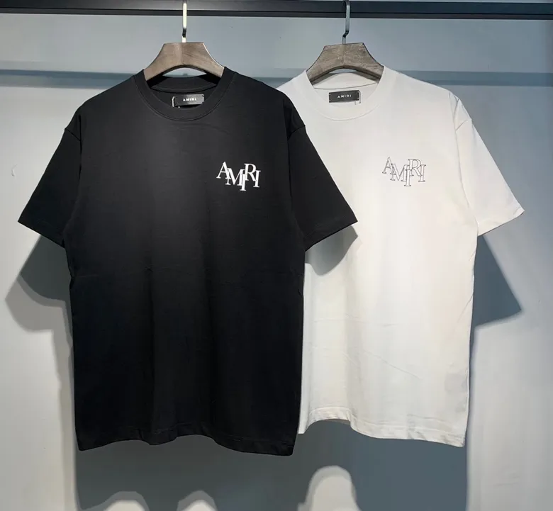 677 P120 AMIRI real shot black white hanging shot S. M. L. XL