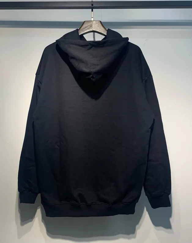 879 model P220 high quality 360g pure cotton terry AMIRI real shot sweatshirt black white hanging shot S. M. L. XL