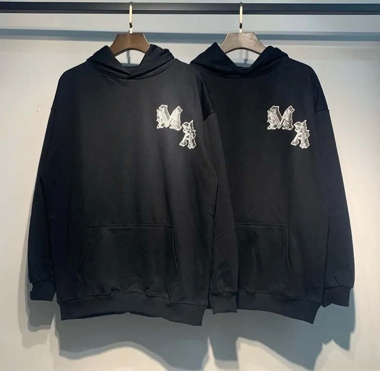 886 model P230 high quality 360g pure cotton terry AMIRI real shot sweatshirt black hanging shot S. M. L. XL