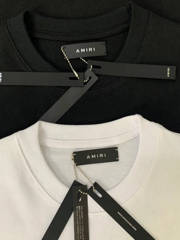 653 model P114 AMIRI real shot black hanging shot S. M. L. XL
