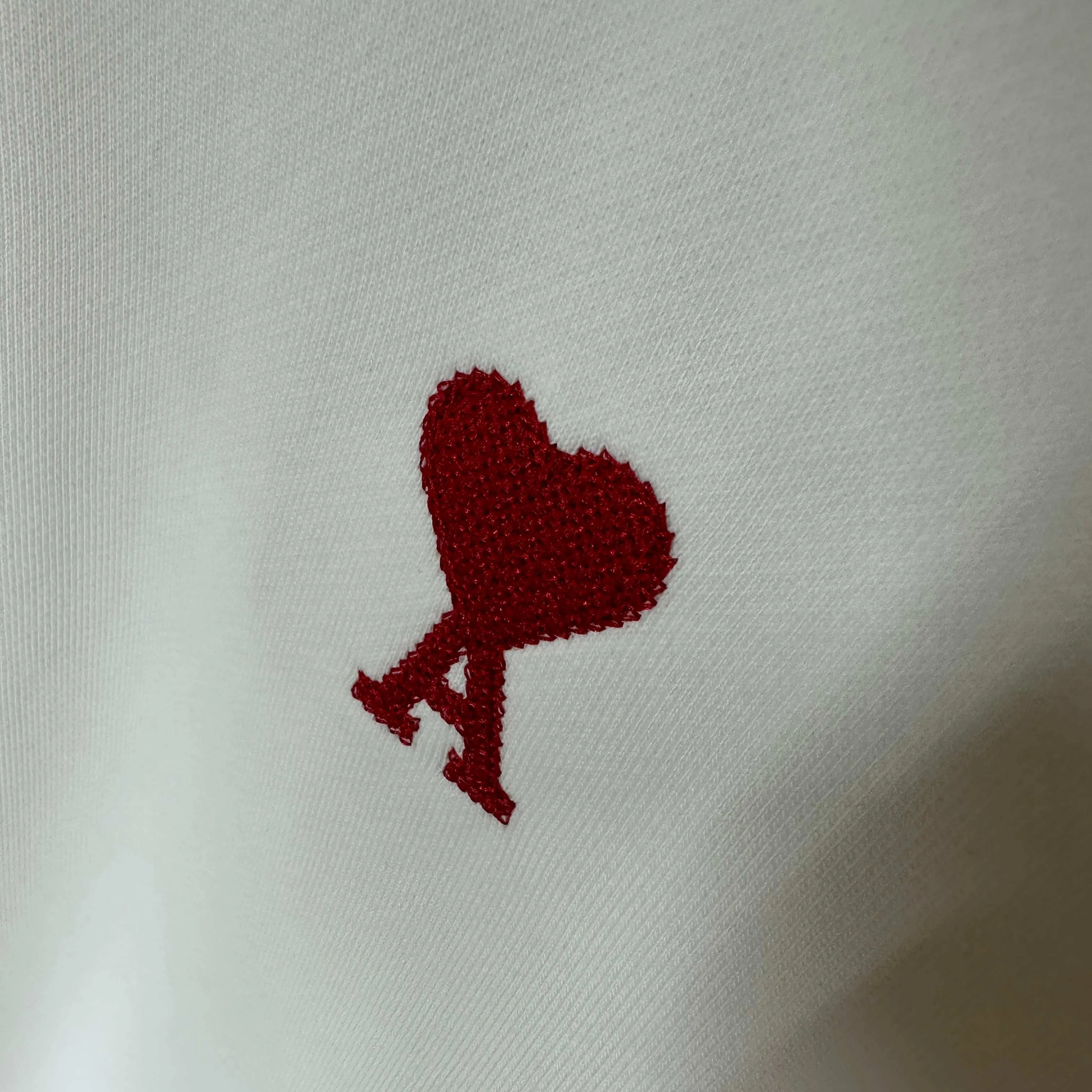 🅿️250 Ami love 2025 early autumn and winter new style Classic simple embroidery three-dimensional small love letter personalized logo Customized terry fabric Long-sleeved T-shirt Uniform for men and women Color: black white Size: S (90-130 pounds) M (120-150 pounds) L (140-165 pounds) XL (160-180 pounds) XXL (180-210 pounds)