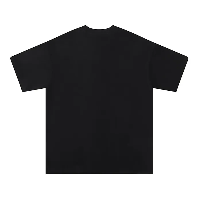 Style number: 727 P126 Fabric: 260g double yarn AMIRI 2025 spring and summer new logo round neck T-shirt high street same style for men and women loose classic lettering silver short sleeves Color: black. White Size: S M L XL