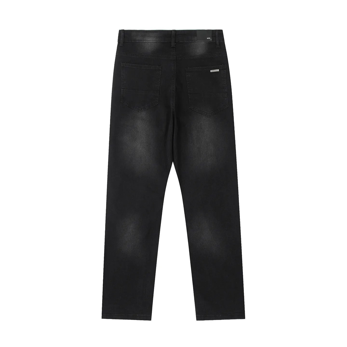 #M51 P168💰 AMIRI patch embroidery jeans trousers AMIRI high street basic ripped tight elastic jeans trousers amiri brand jeans break the production process and cutting of the original jeans, the fabrics are softer and more comfortable Hand-sewn collar label Customized logo buttons Genuine leather tag Color: Picture color Size: 30-32-34-36