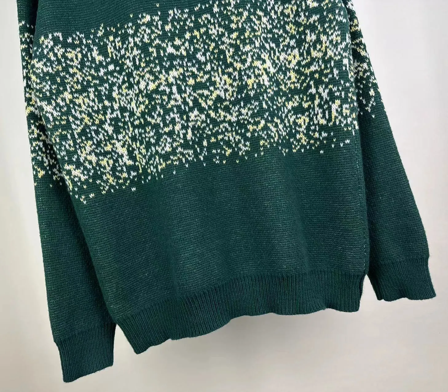 P250 🎉AMIRI new autumn and winter sweater classic logo jacquard on the front Color: Black Sky Blue Grass Green Size: S M L XL XXL