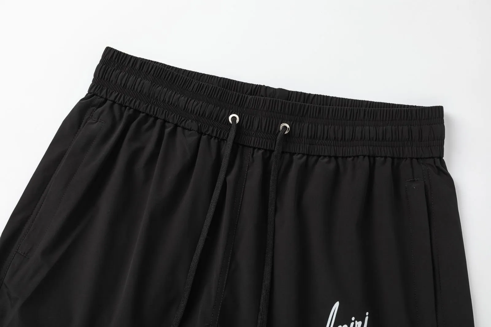 DK017#P230, AMIRI digital printing, cool and skin-friendly casual sports beach pants, color: black, size: S M L XL