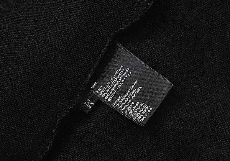 Style number: 866 P220 Fabric: 360g pure cotton terry sweatshirt AMIRI 2025 autumn and winter new logo hooded terry sweatshirt high street unisex loose classic letter jacket Color: Black White Size: S M L XL
