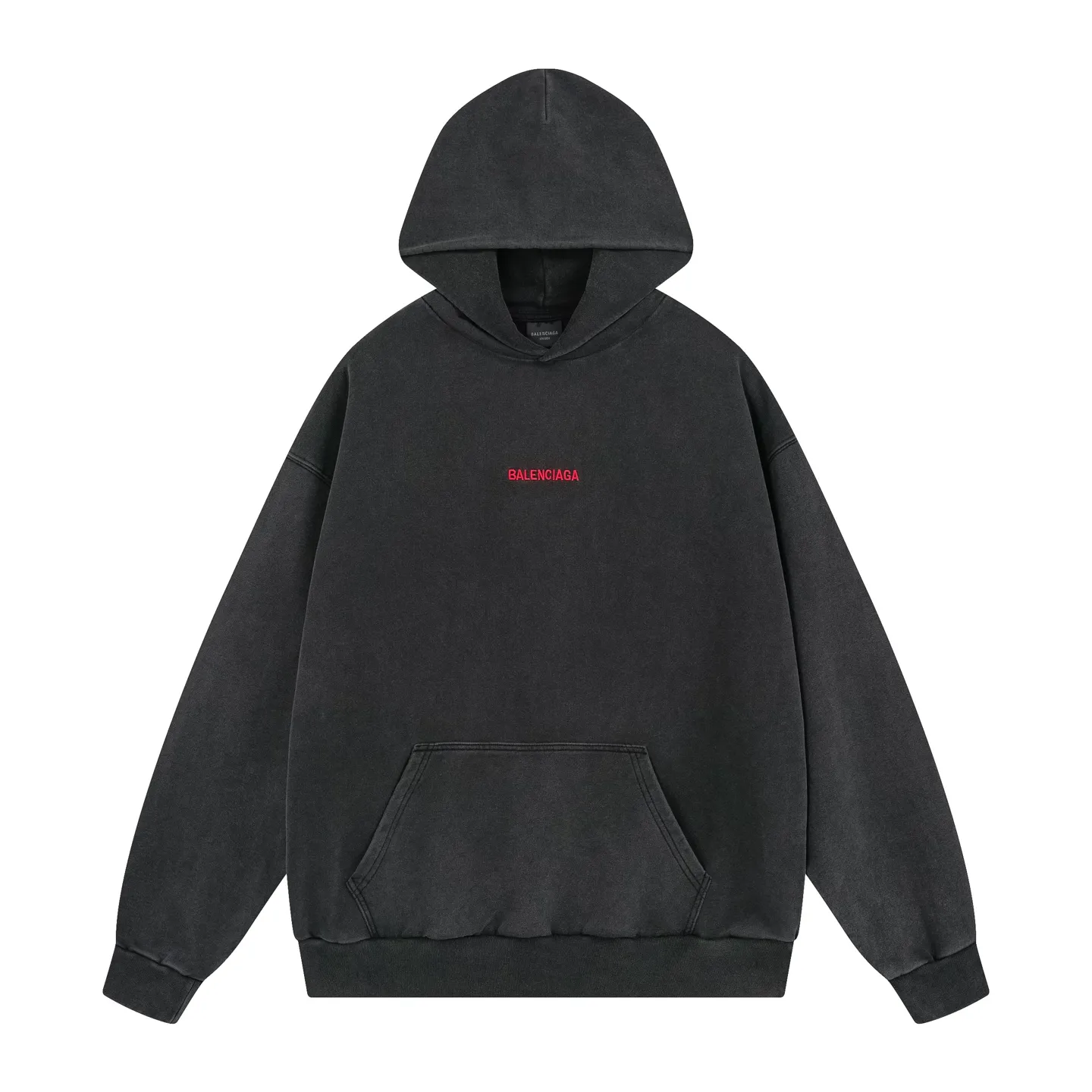 🅿️330 real photos [Top version. Official website quality] BALENCI*GA/25 new model. The latest SS25 style hooded sweatshirt with Paris LOGO embroidery on the front and back. Research and development at the first time, different market currencies. Comparisons welcome. The fabric is made of Paris ZP custom-woven and dyed cotton sweatshirt. Weighing 460 grams, the cloth surface is clean. The cloth pattern is clear, soft and comfortable. The threads are dyed with no color difference. The embroidery is done with embroidery machines imported from Tajima, and the garments are washed and aged. Jubie market currency. Welcome to compare. The version adopts OS loose shoulder design. Same style for men and women. Code: BL259969 Color: washed black Size: XS S M L
