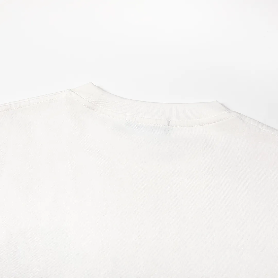 🅿️180 9120# Detailed picture Top version [[BALENCIA*GA] official website quality Paris new black 8 pear Gautama short-sleeved T-shirt OS version Loose dropped shoulders Unisex style Fabric: 260g 100% cotton double yarn Technology: Front panel digital direct printing Garment washing Shape solid Color: Black White Size: XS S M L