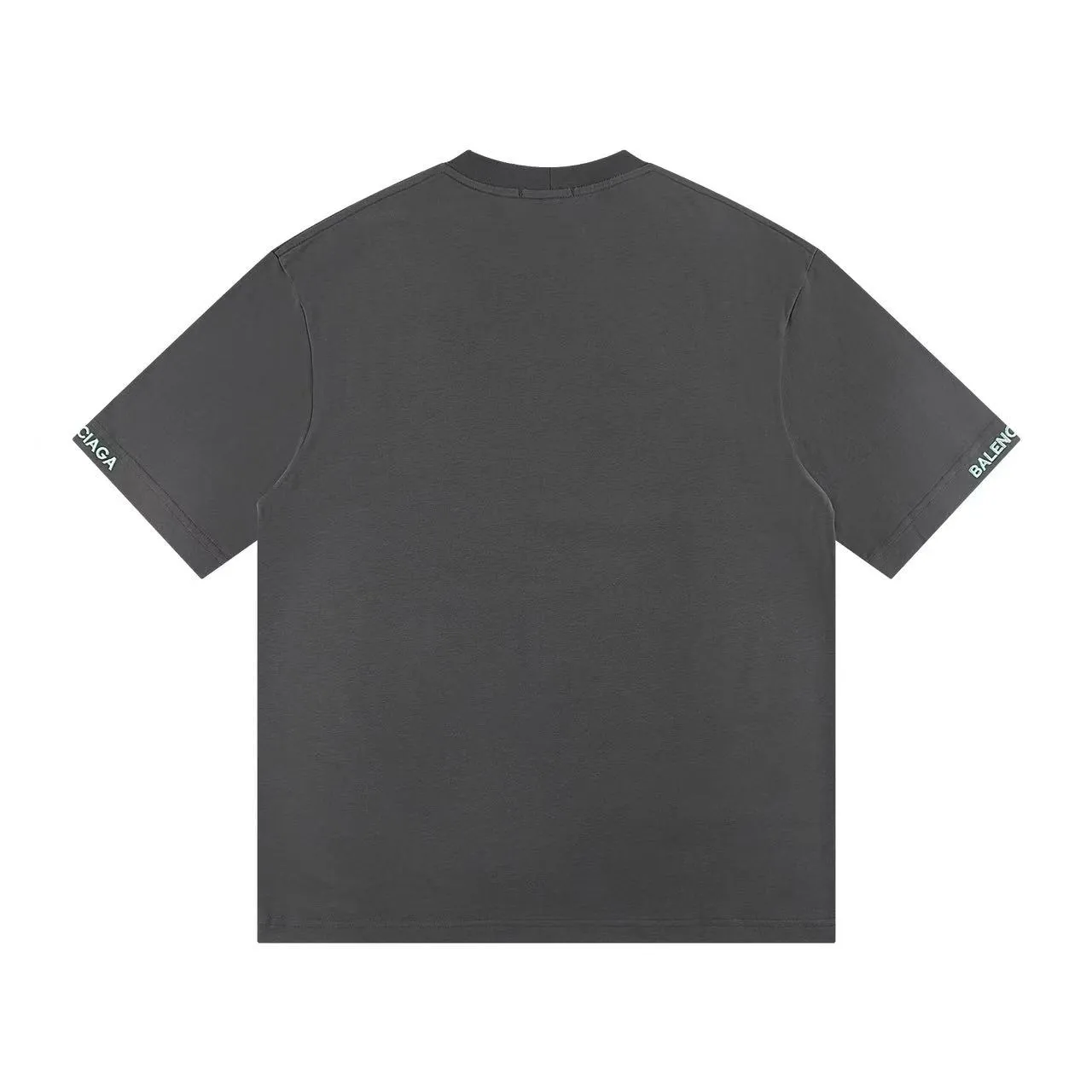 🅿️146 Style: 2026 new Balenciaga embroidered short-sleeved T-shirt Material: High version 300g double yarn combed cotton Size: S～XL Color: Gray Style number: Z032