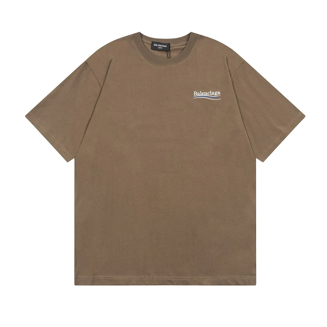 🅿️166 Detailed picture [Top version. Official website quality] BALENCI*GA/Paris#Classic.Coke embroidered short-sleeved T-shirt# The fabric is made of Paris ZP custom-woven and dyed cotton double yarn. Weighing 260 grams, the cloth surface is clean. The cloth pattern is clear, soft and comfortable. The threads are dyed with no color difference. The classic pattern embroidery uses an imported embroidery machine, and the embroidery thread color is embroidered according to the original color. It is produced according to the pictures in the special market. The letters are clear. The three-dimensional effect is strong. The version adopts the OS loose shoulder version. The same style for men and women. Coding: BL223028 Color: black. White. Dark gray. Brown. Light green. Purple. Off-white. Size: XS S M L