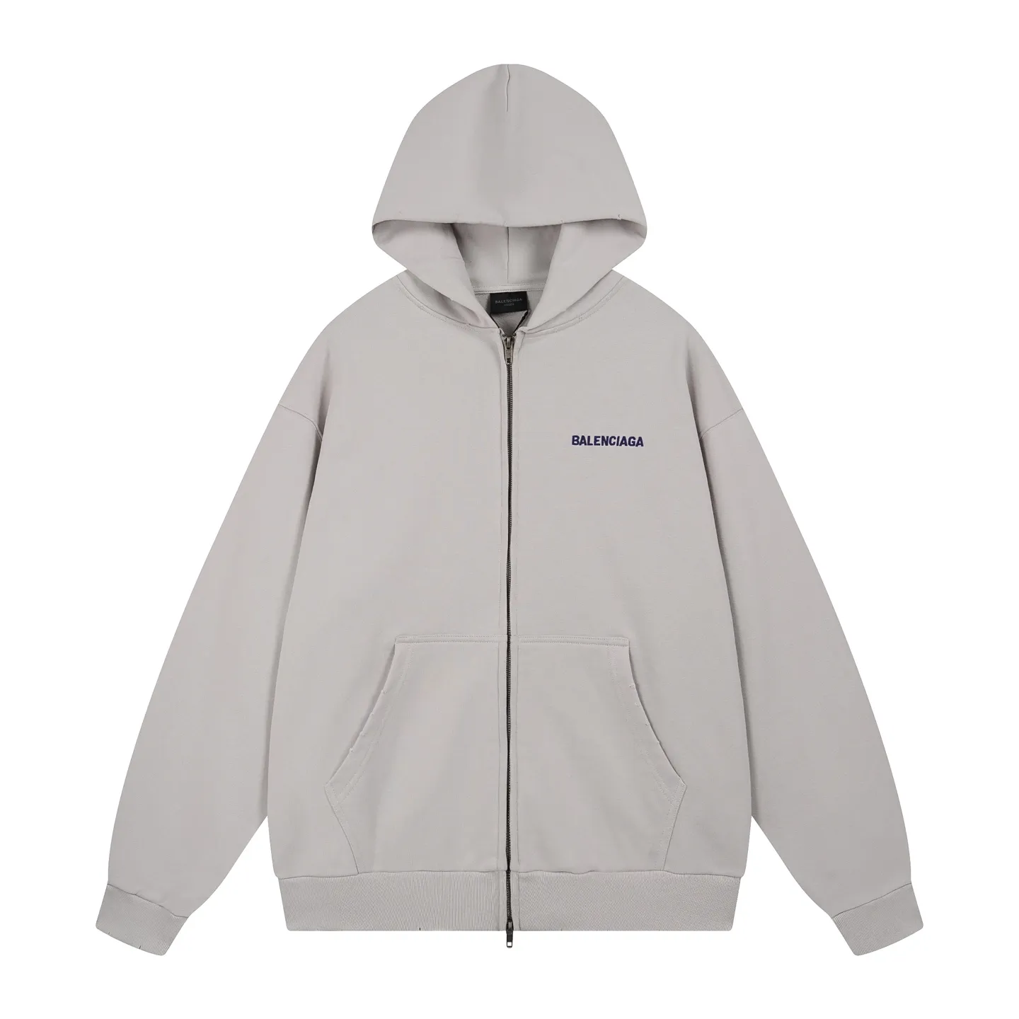 🅿️360 real shots [Top version. Official website quality] BALENCI*G*/25 new autumn and winter style. Washed and distressed hooded zipper cardigan sweatshirt with Paris LOGO embroidered on the front and back. Garments are washed and aged. SS25 latest model. Research and development at the first time, different market currencies. Comparisons welcome. The fabric is made of Paris ZP custom-woven and dyed cotton sweatshirt. Weighing 460 grams, the cloth surface is clean. The cloth pattern is clear, soft and comfortable. The threads are dyed with no color difference. The embroidery is done with embroidery machines imported from Tajima, and the garments are washed and worn to make them look old. Jubie market currency. Welcome to compare. The version adopts OS loose shoulder design. Same style for men and women. Code: BL259936 Color: black, off-white Size: XS S M L