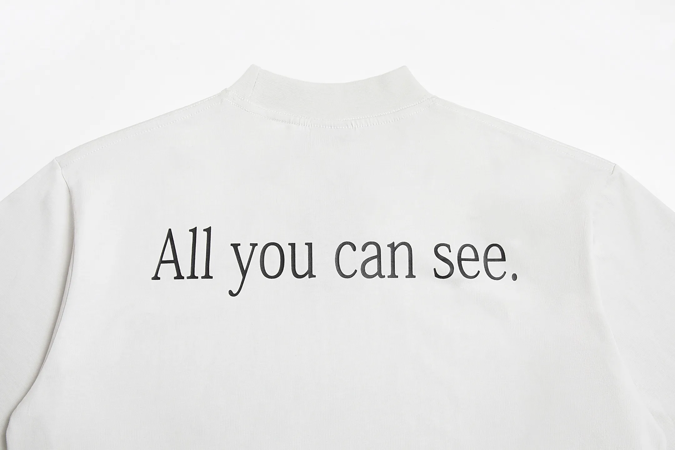 🅿️170 9197# Detailed picture Top version [[BALENCIA*GA] official website quality Paris new sunglasses front and rear digital direct printing printed short-sleeved T-shirt OS version loose dropped shoulders Unisex style Fabric: 260 grams 100% cotton double yarn Technology: front and rear digital direct printing Garment wash Shape solid color Color: off-white Size: XS S M L