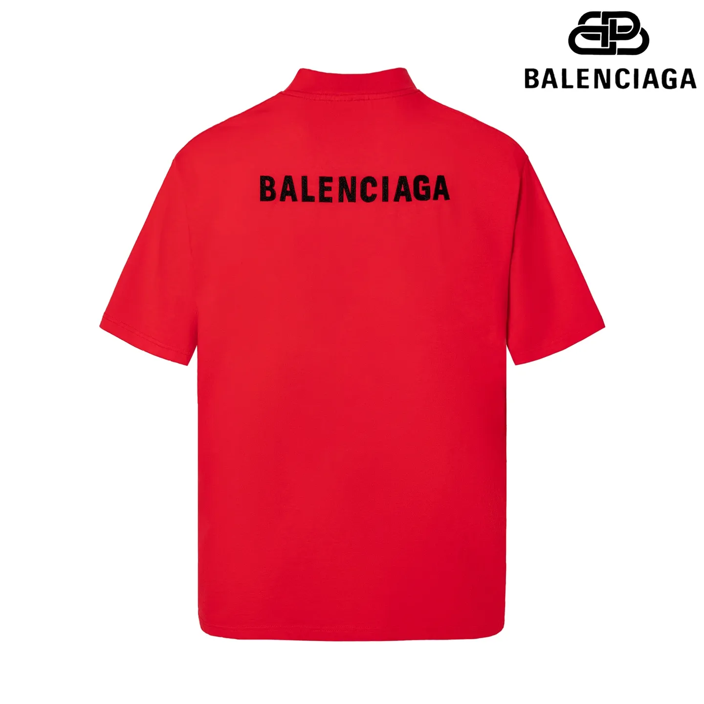 🅿️160 9102# Detailed picture Top version [[BALENCIA*GA] official website quality Paris new classic letter LOGO front and back embroidered short-sleeved T-shirt OS version loose dropped shoulders Unisex style Fabric: 260 grams 100% cotton double yarn Technology: front and back embroidery Garment washing Shape solid color Color: black white gray red Size: XS S M L