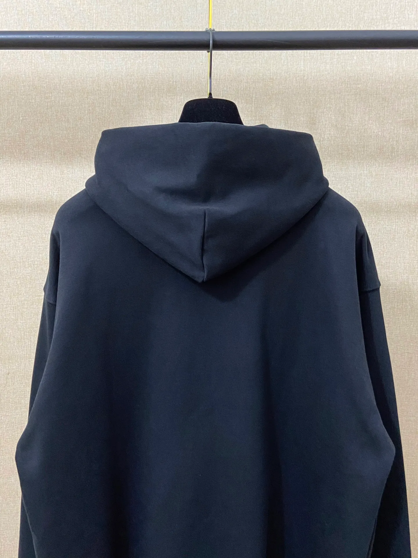 🅿️270 7192# Actual photo top version [[BALENCIA*GA] official website quality Paris new co-branded Lamborghini Lamborghini printed hooded sweatshirt OS version loose dropped shoulders Unisex Fabric: 480g 100% cotton terry sweatshirt Technology: front panel printing Garment washing Shaping solid color Color: black Size: XS S M L