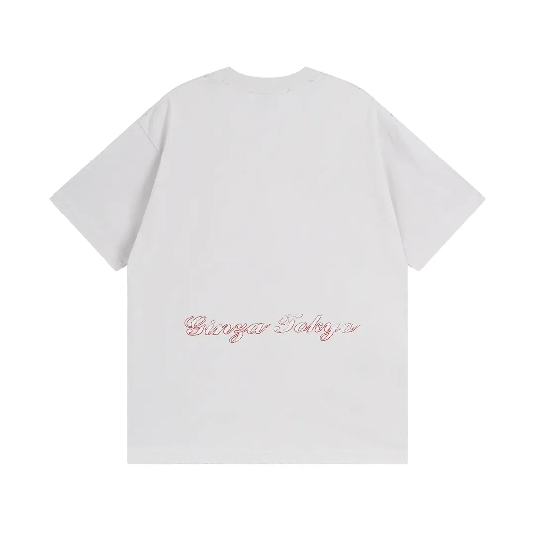 🅿️194 Detailed picture [Top version. Official website quality] BALENCI*GA/Paris. 2024 new style, Paris. Japan Tokyo Tower limited edition. Front and rear direct-injection printing, washed and distressed short-sleeved T-shirt, 2024 new style. Y plate customization. Special market currency. Brick cabinets are synchronized. Genuine products are developed at the first time, and you can print and compare! The fabric is made of Paris ZP custom-woven and dyed cotton double yarn. Weighing 260 grams, the cloth surface is clean. The cloth pattern is clear, soft and comfortable. The threads are dyed with no color difference. The printing uses environmentally friendly imported materials for direct-injection printing, with clear letters and three-dimensional effect. The entire garment is washed, distressed and worn. The version adopts OS loose shoulder design. Same style for men and women. Code: BL223381 Color: black blue. Beige. Size: XS to L