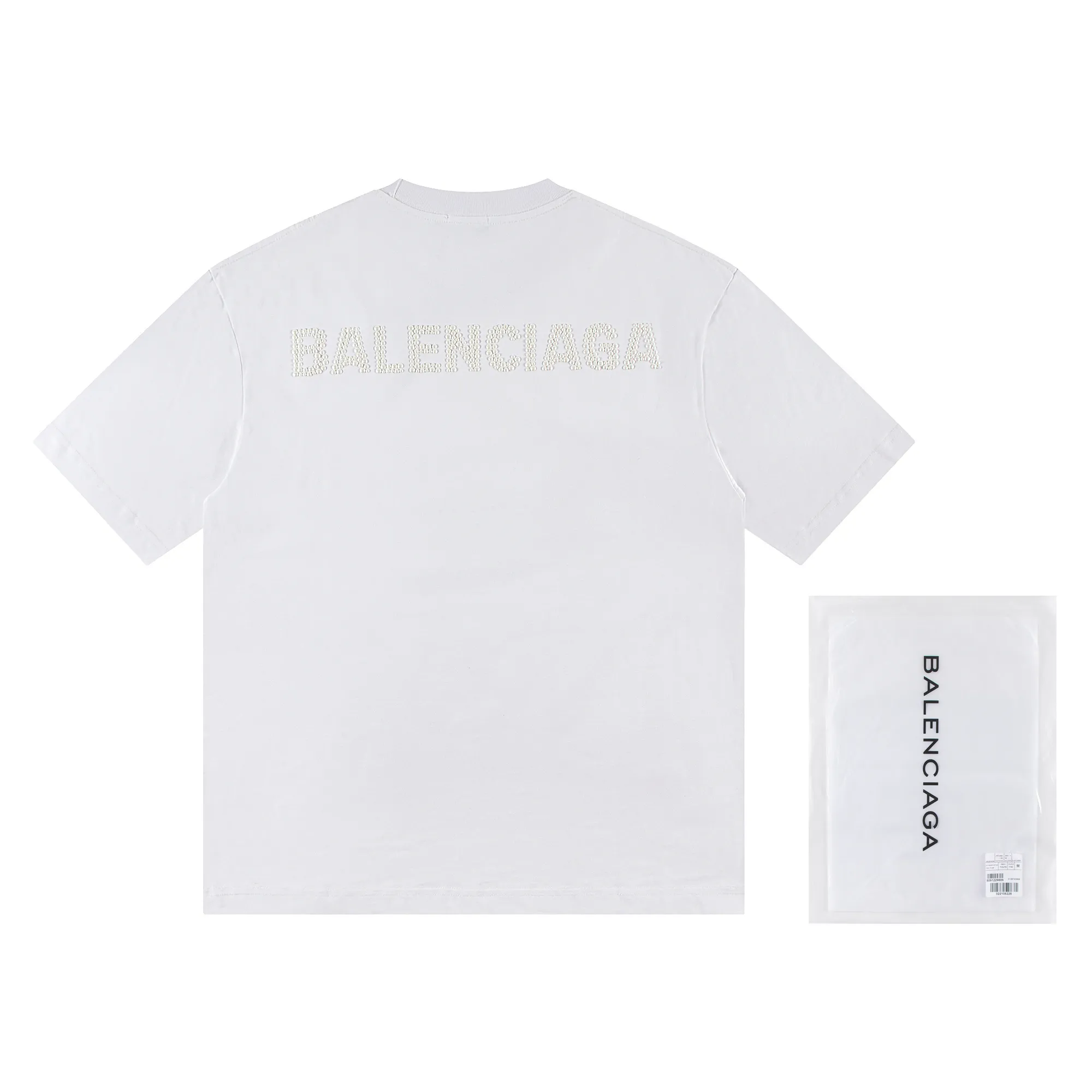 🅿️180 Balenciaga2026 new T-shirt (high craftsmanship) Material: Made of high version 300g double yarn combed cotton Size: S M L XL Color: black and white Style number: W2653