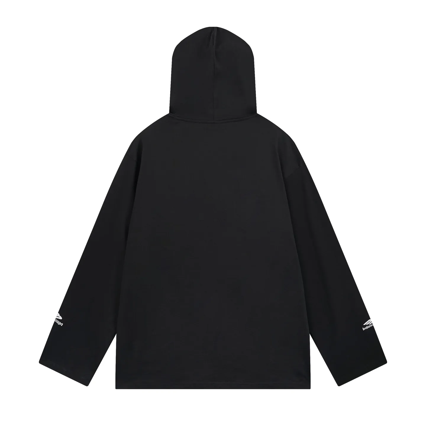 🅿️280 BALENCI*GA Paris classic small label 3M logo hooded long-sleeved T-shirt. The front and sleeves are embroidered with imported Tajima machines. The effect is three-dimensional. Restore the brick cabinet. Exclusively woven and dyed 280g fabric. The threads are dyed in the same vat with zero color difference. The version adopts OS loose shoulder version. Welcome to compare. Same style for men and women -Color: black -SIZE: Xs S M L Style No. 8642#