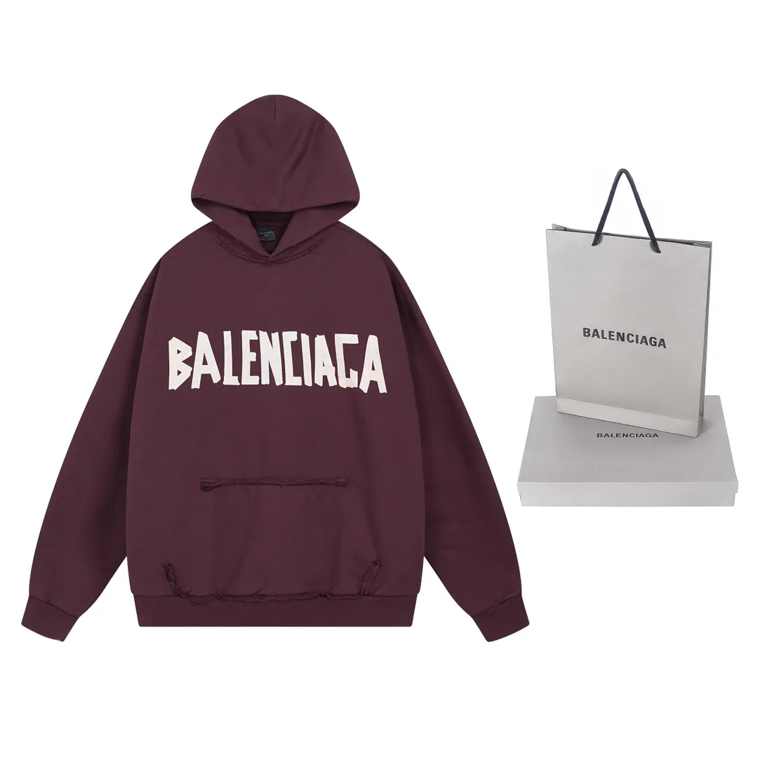 🅿️390 real photos [Top version. Official website quality] BALENCI*GA/Paris. 23ss latest classic hot model. Purchase the original board at the first time. Color. Printing. Washing. Production and authenticity. Wrong version in Jubie market. Welcome to compare. Tape direct printing. Ready-to-wear hooded sweatshirt washed and worn twice. The brick cabinet is synchronized. The fabric is made of Paris ZP custom-woven and dyed cotton sweatshirt. The weight is 450 grams. The cloth surface is clean. The cloth pattern is clear, soft and comfortable, and the threads are dyed with no color difference. The classic pattern adopts Kornit imported direct injection. The letters are clear and the effect is three-dimensional. Restored brick cabinet. The garments were washed and aged, and polished by many hands. Produced by ultra-heavy craftsmanship, special market currency. Note⚠️ZP fabric is made of fine-grained yarn. Pay attention to the big difference! Welcome to compare! The version adopts OS loose shoulder version. The same style for men and women. Code: BL238016 Color: dark gray blue, Paris blue, washed black, burgundy, fluorescent yellow, green, floral gray, sky blue, khaki Size: XS S M L