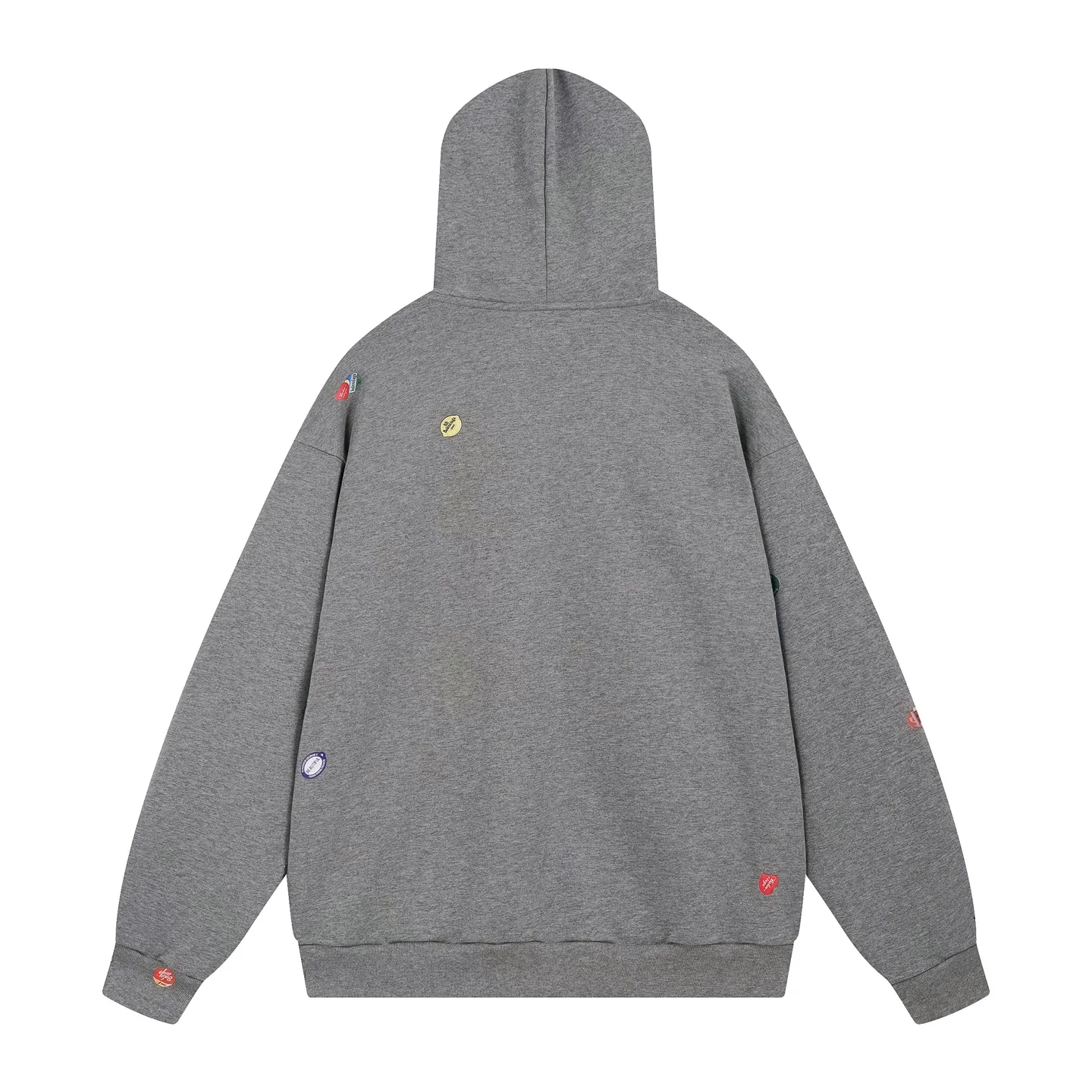 🅿️420 Real photos [Top version. Official website quality] BALENCI*GA/Paris #2025 autumn and winter new style. Fruit pattern Vintage all over embossed washed and distressed hooded sweatshirt. The fabric is made of Paris ZP custom-woven and dyed cotton sweatshirt. Weighing 460 grams, the cloth surface is clean. The cloth pattern is clear, soft and comfortable. The threads are dyed with no color difference. The pattern printing uses environmentally friendly imported glue and computer inkjet printing. The pattern is clear, no burrs, and has a strong three-dimensional effect. The garments are washed and worn. All colors are synchronized with the brick cabinets, custom woven and dyed, and will not fade. Different market currencies. The version adopts OS loose shoulder design. Same style for men and women. Code: BL259907 Color: floral gray, pink Size: XS S M L